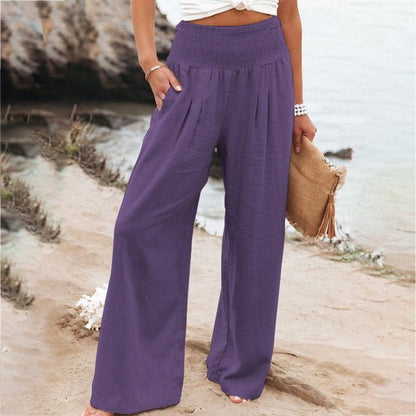 Pantalon Femme Grande Taille Gris Clair Confortable
