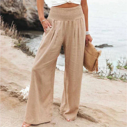 Pantalon Femme Grande Taille Gris Clair Confortable