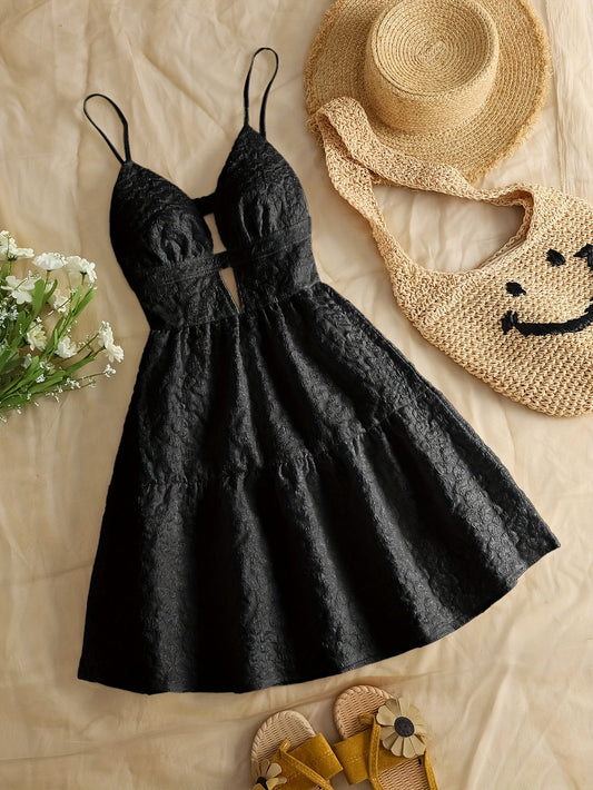 Robe de Soirée Courte Élégante sans Manches pour Mariage - PanierRoyale