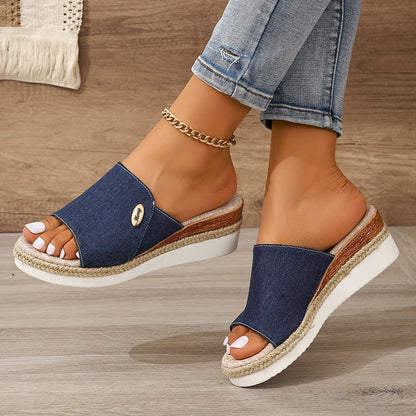 Celmiva™ – Sandales Femme Chic et Confortable à Talon Compensé & Plateforme Été