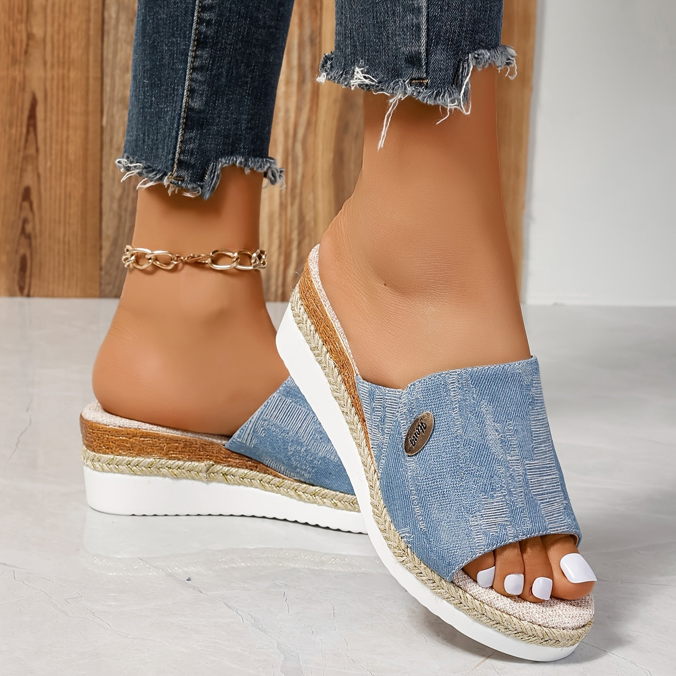 Celmiva™ – Sandales Femme Chic et Confortable à Talon Compensé & Plateforme Été
