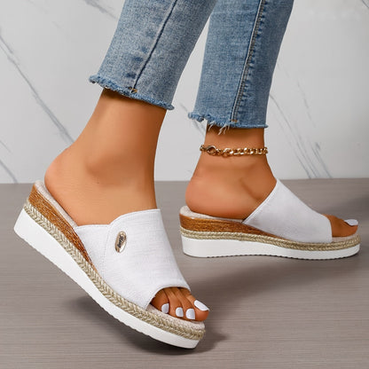 Sandales Femme Été Confortables à Talon Haut et Plateforme Large