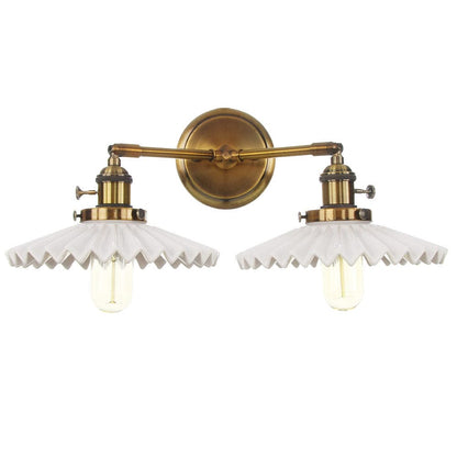 Ceramix™ – Applique Murale Double Tête en Céramique Ancienne Élégante