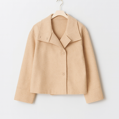 Manteau Femme Hiver à Fermeture Éclair Doublé