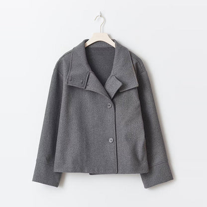 Manteau Féminin Court Boutonnage Double Élégant