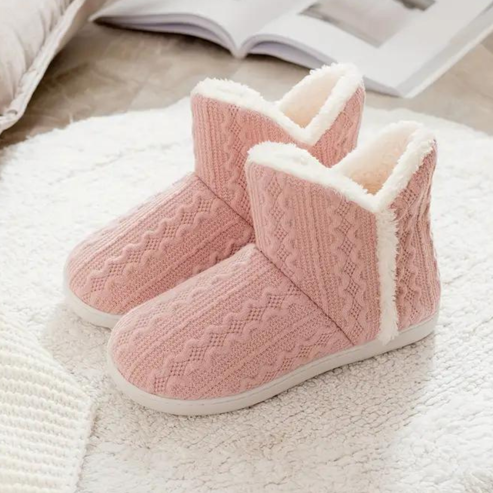 IAKOBINA - Bottines Tricotées Chaleureuses pour Femmes