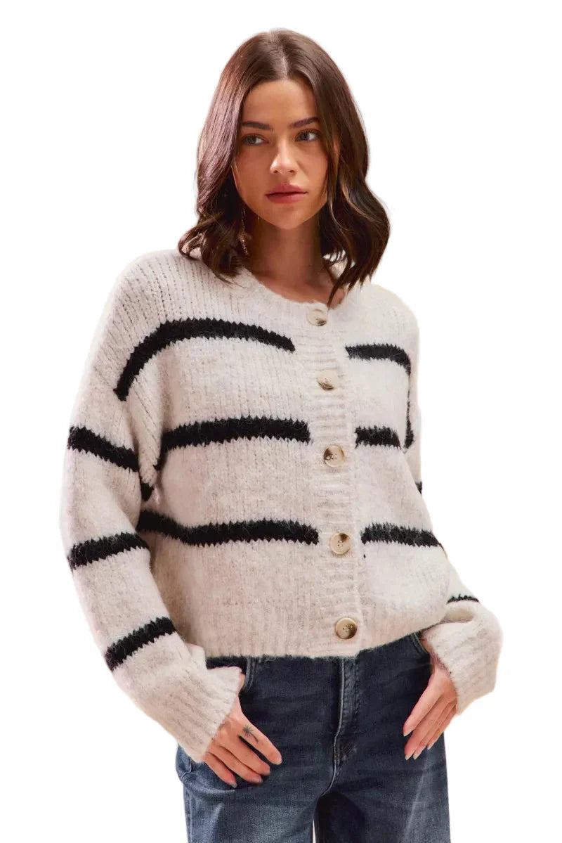 Cardigan Femme Chic en Maille Douce - PanierRoyale