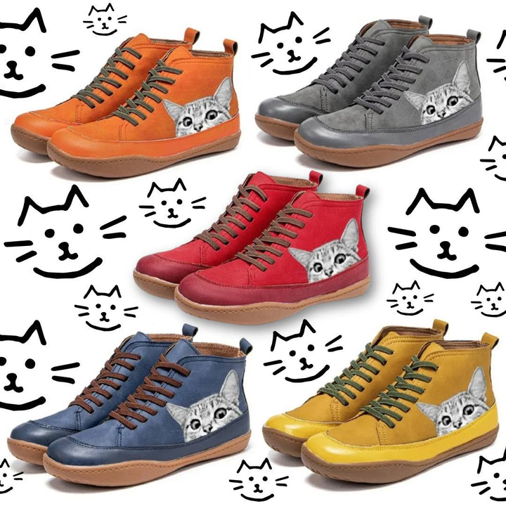 Bottes Hivernales au Motif Chat - vue 6
