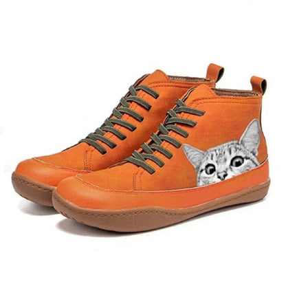 Bottines Chat Hiver Chaudes et Colorées - PanierRoyale