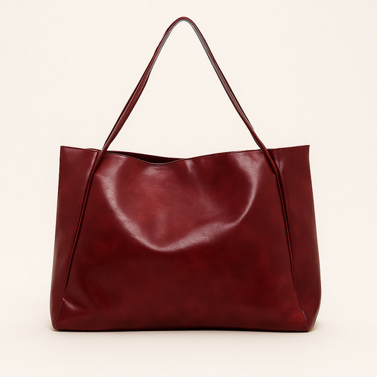 Sac à Main en Cuir Foncé Élégant pour Femme - PanierRoyale