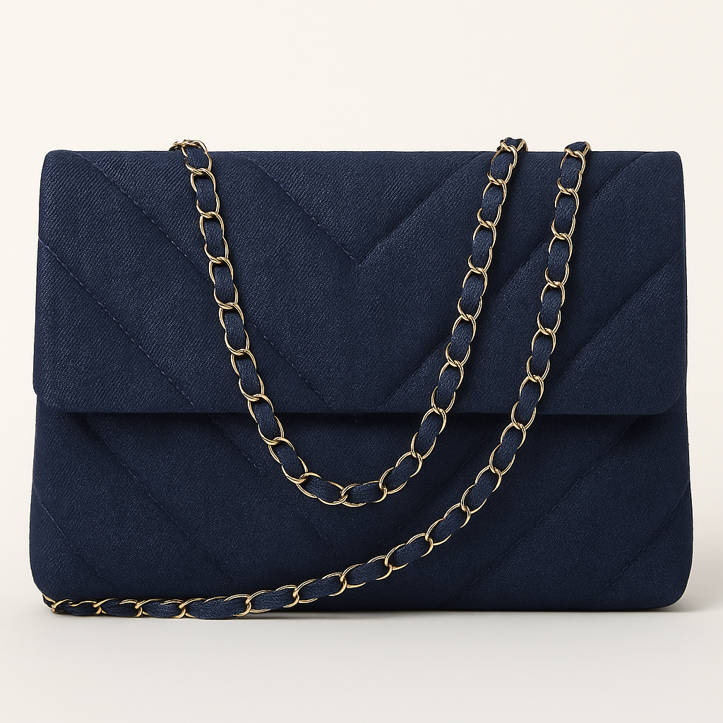 Sac à Main Femme Chic Toile imprimé avec Chaînette Dorée