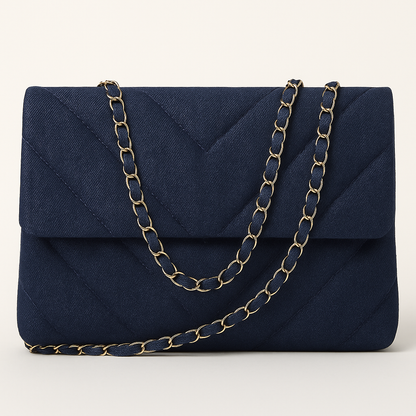 Sac à Main Femme Chic Toile imprimé avec Chaînette Dorée