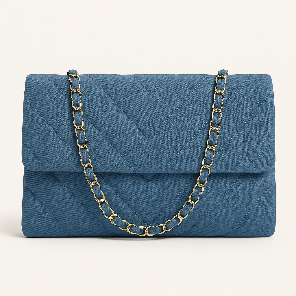 Sac à Main Femme Chic Toile imprimé avec Chaînette Dorée