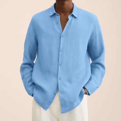 Chemise Homme Blanc Manches Longues Élégante