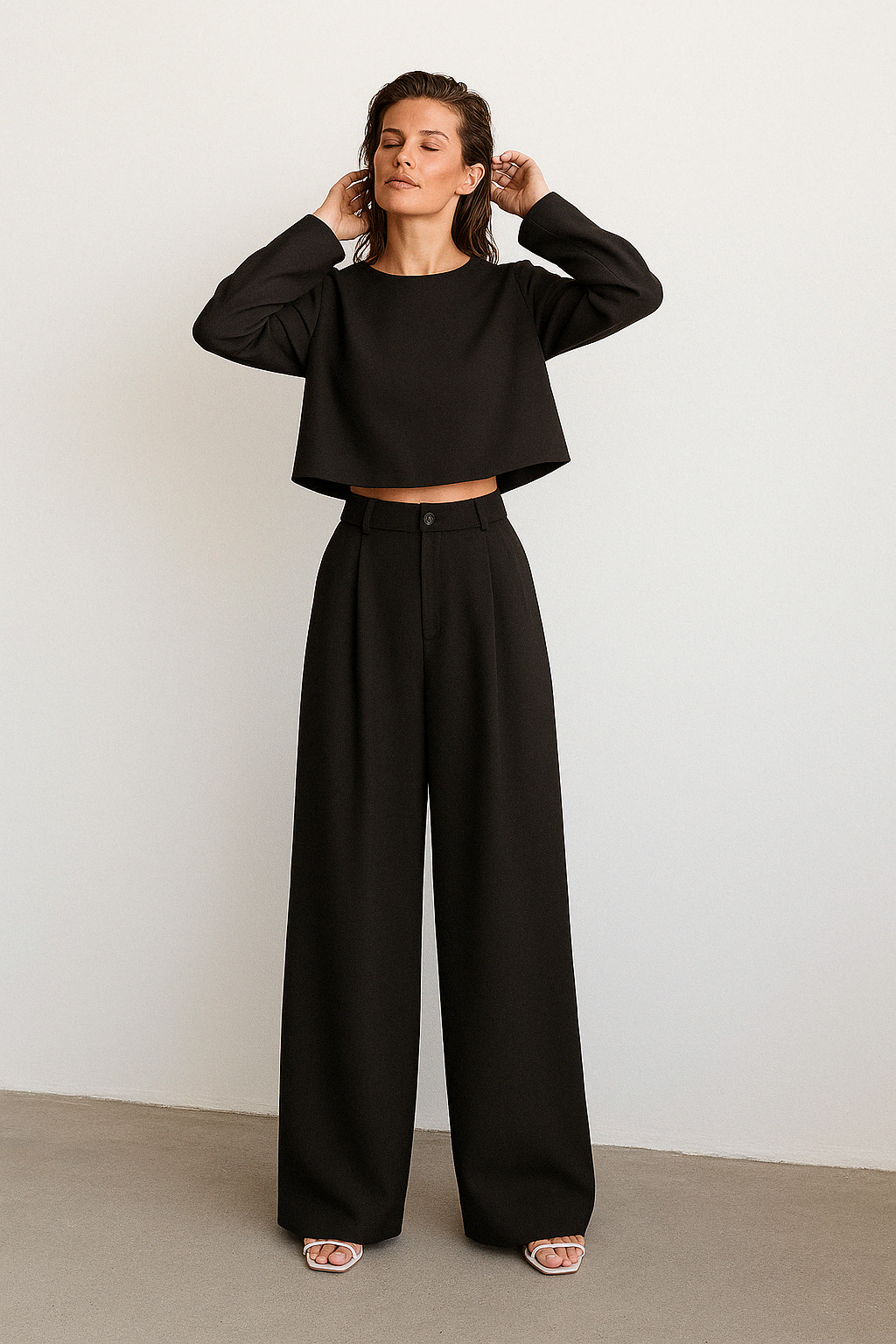 Costume Deux Pièces Féminin Élégant pour Femme