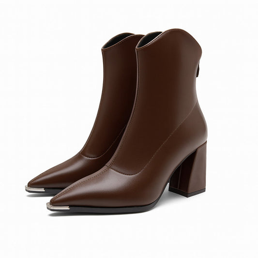 Bottines Femme Printemps Talon Pointu Élégantes - BerlinGlamour