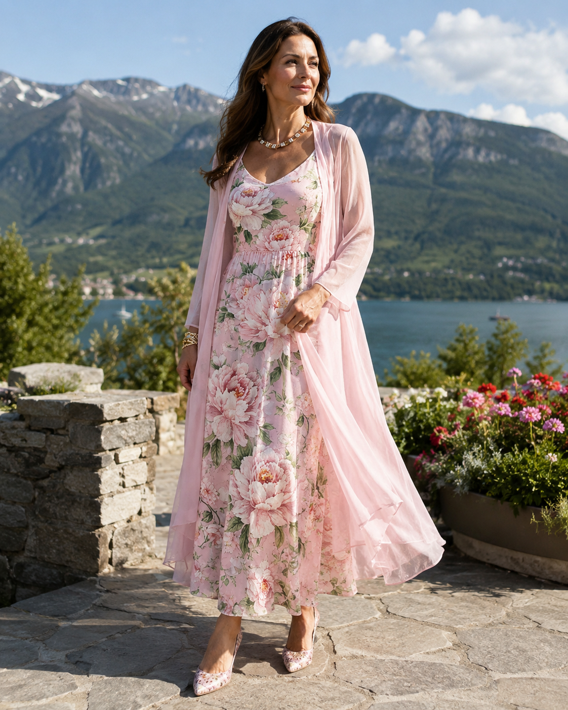 Ensemble Femme Robe Fluide et Cardigan Léger Assorti - PanierRoyale