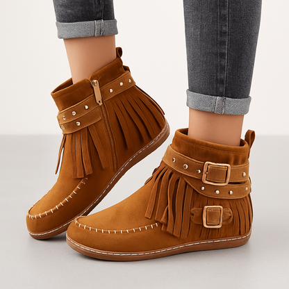 Bottes Femme Hiver Suède Chaude et Confortable - PanierRoyale