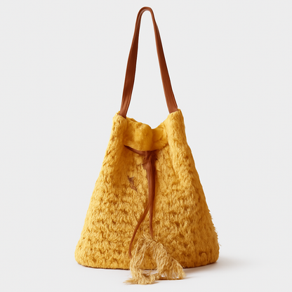 Sac à bandoulière femme grand format avec fermeture éclair sécurisée