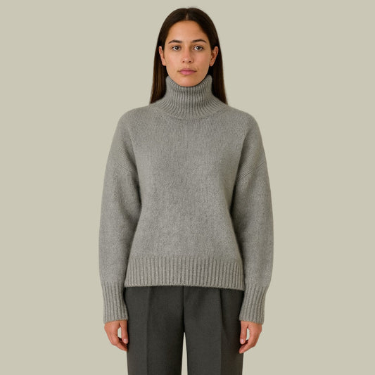 Pull Femme Col Rond en Laine Mérinos Douce - BerlinGlamour