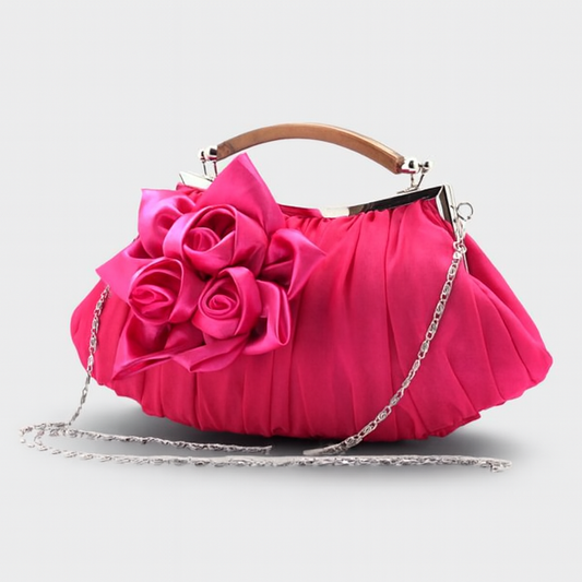 Sac à Main En Cuir Floral avec Poignée - PanierRoyale