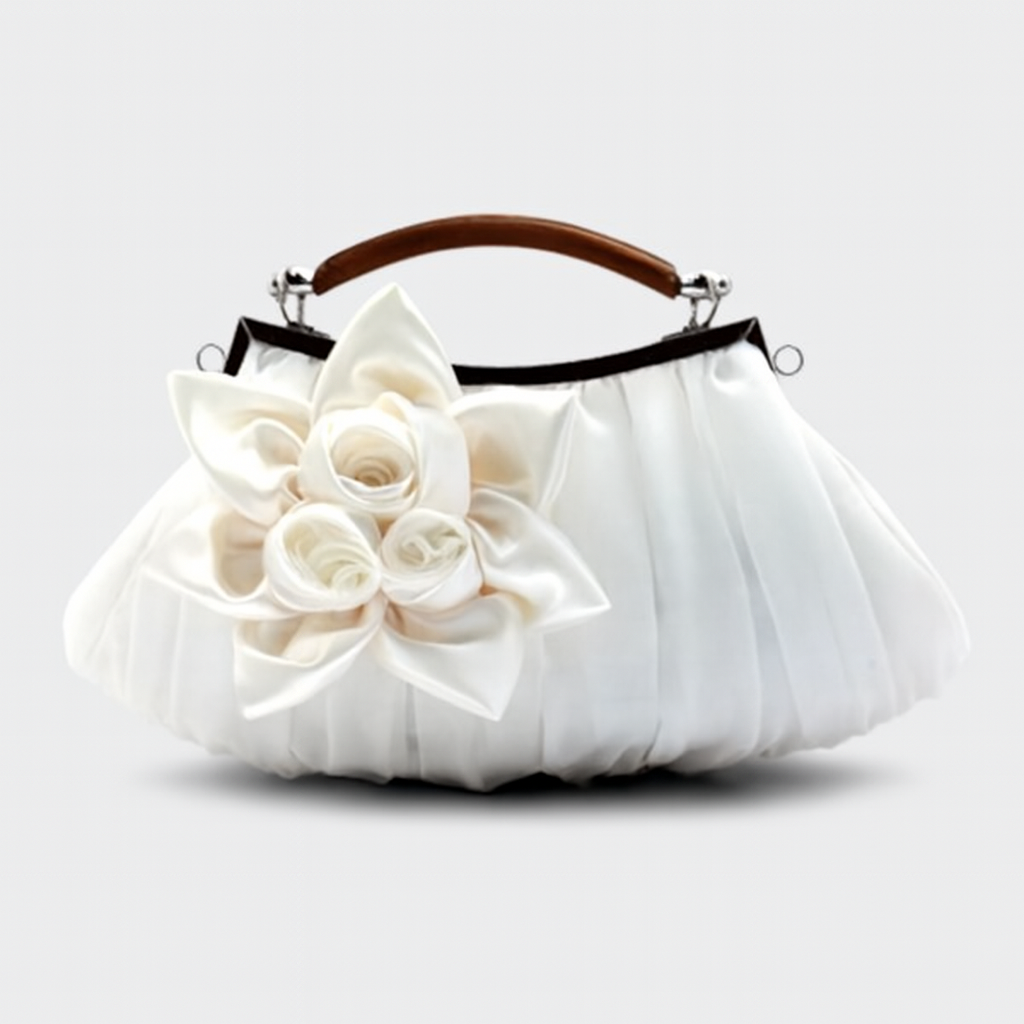 Sac à Main En Cuir Floral avec Poignée