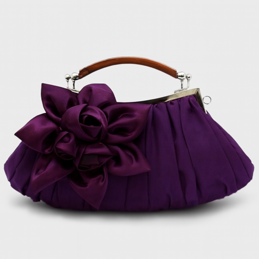 Sac à Main En Cuir Floral avec Poignée