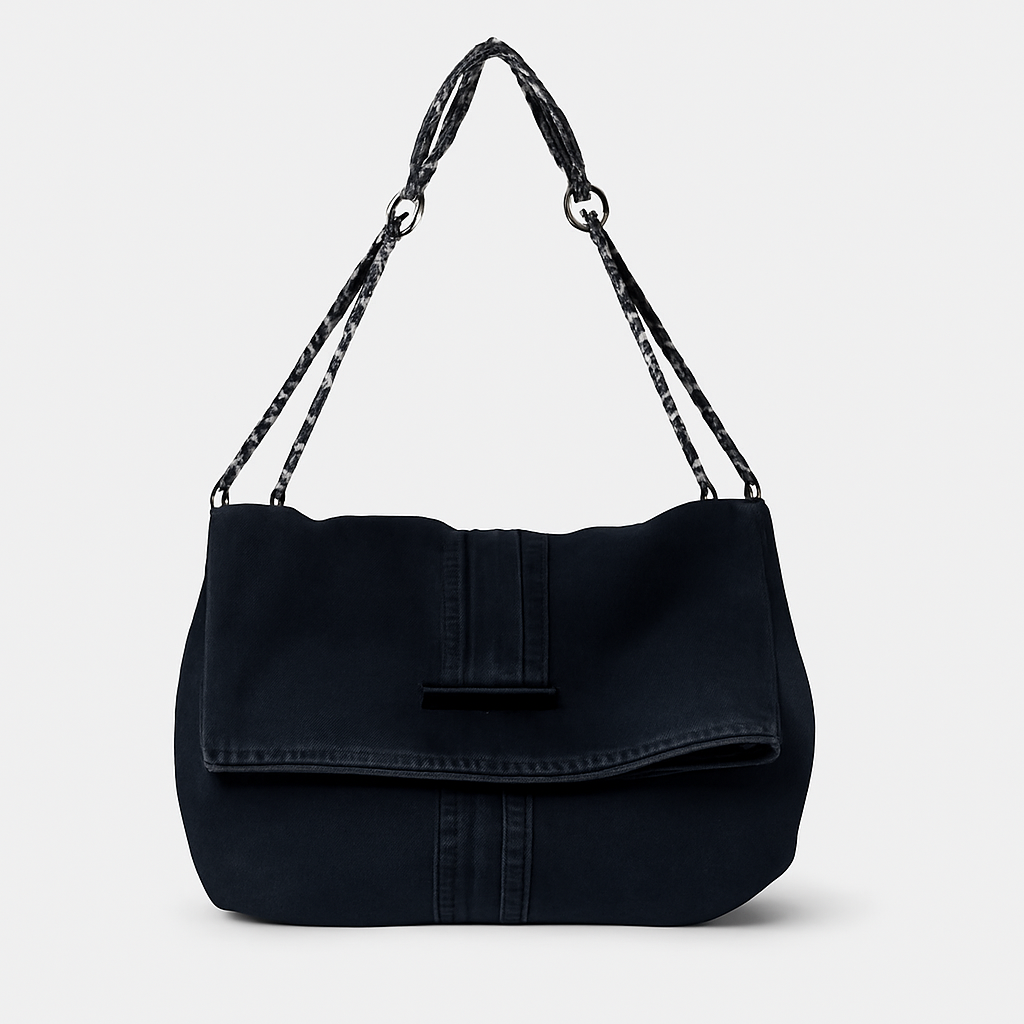 Sac à épaule en cuir robuste avec bretelle ajustable