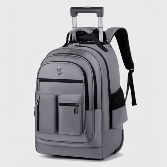 Sac à Dos Voyage Étudiant avec Roues et Sangles Réglables - PanierRoyale