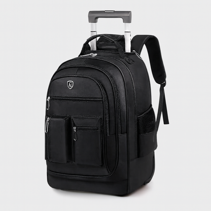 Sac à Dos Voyage Étudiant avec Roues et Sangles Réglables