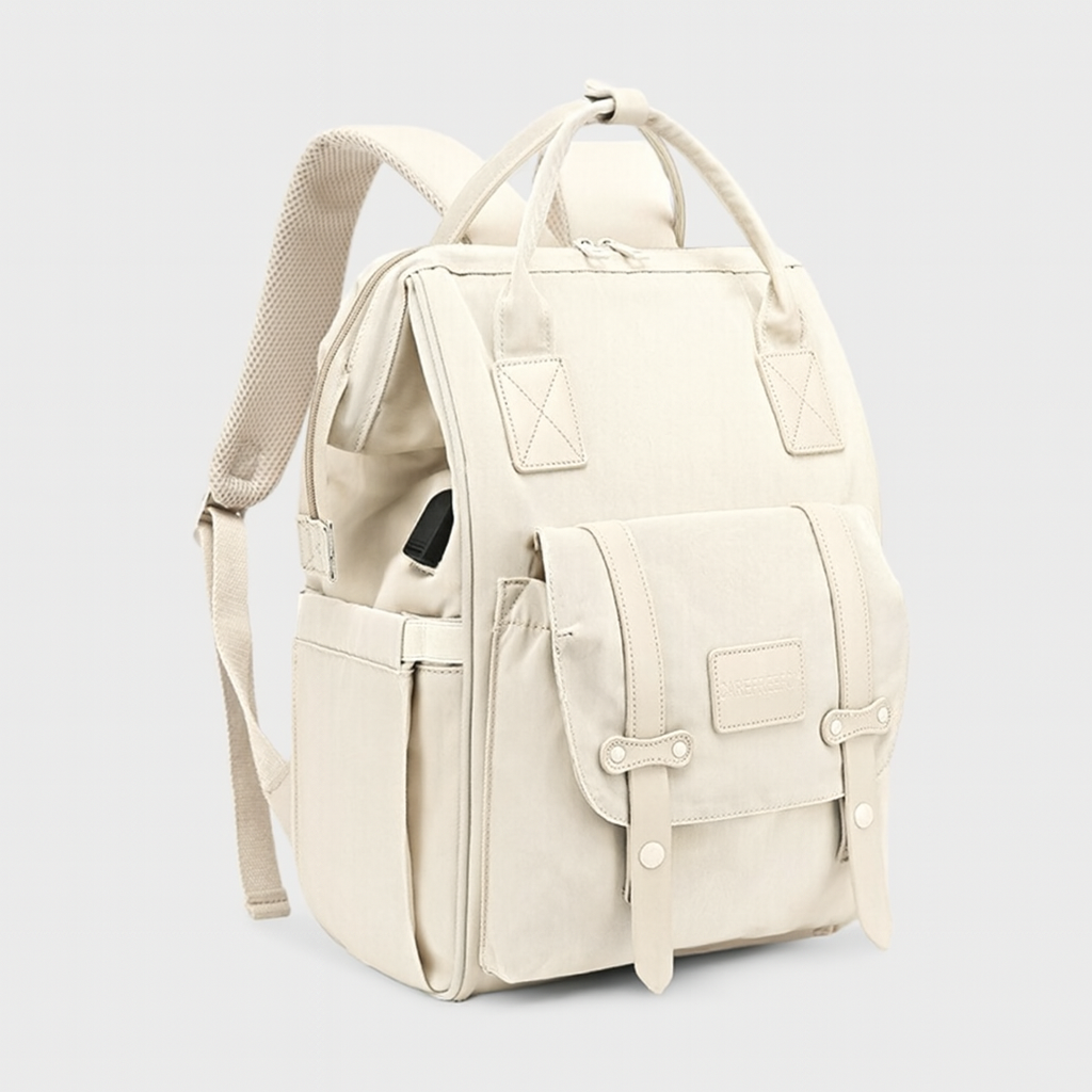 Sac à Dos Féminin Grand Volume avec Poches Zippées et Sangles Réglables