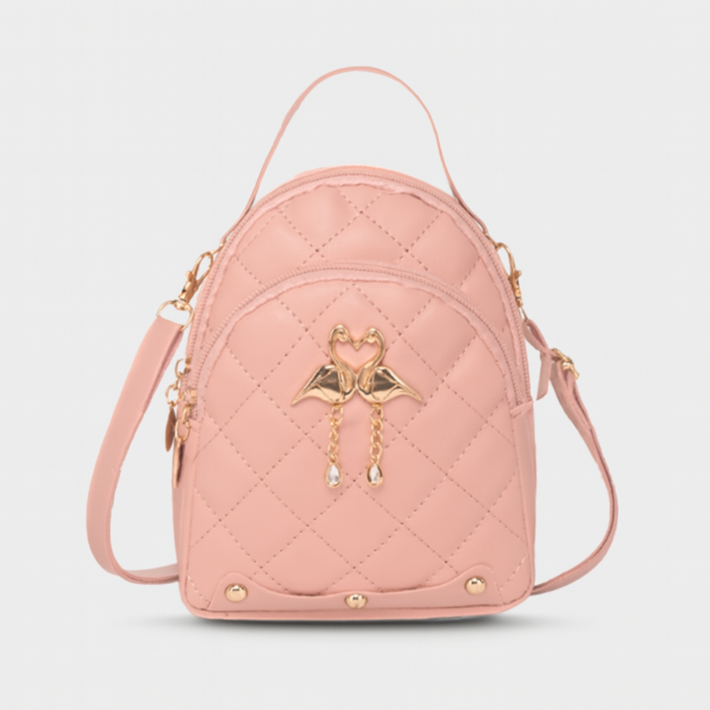 Sac à Dos Femme Petit avec Poches Fermées et Bretelles Ajustables