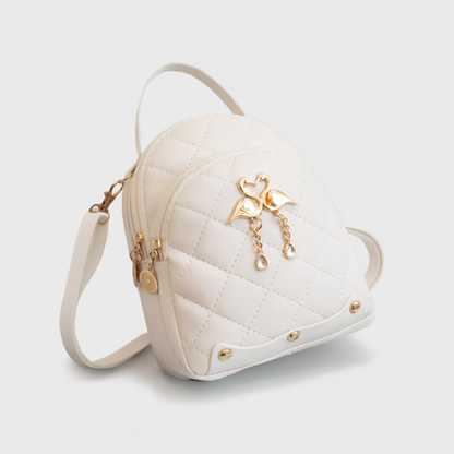 Sac à Dos Femme Petit avec Poches Fermées et Bretelles Ajustables