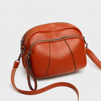 Sac à Épaule Femme avec Poches Zippées et Bretelles Réglables
