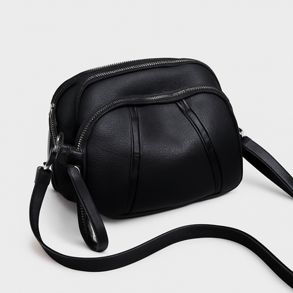 Sac à Épaule Femme avec Poches Zippées et Bretelles Réglables