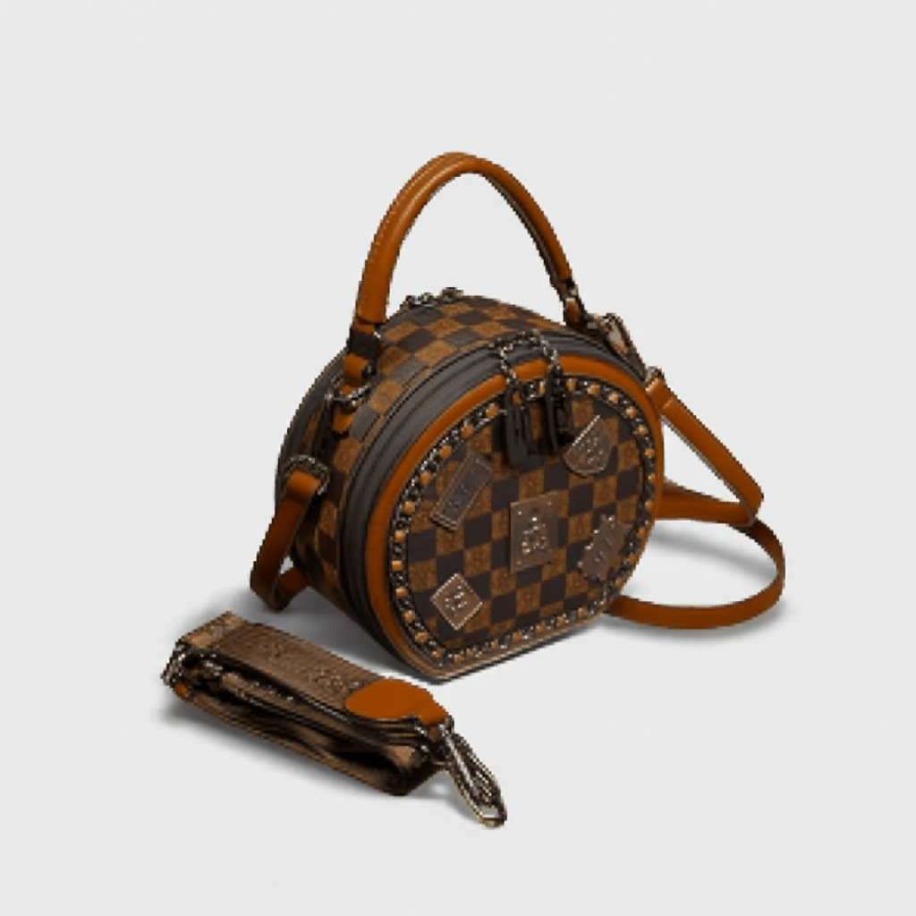 Sac À Main Femme Élégant avec Poignée et Poches Zippées