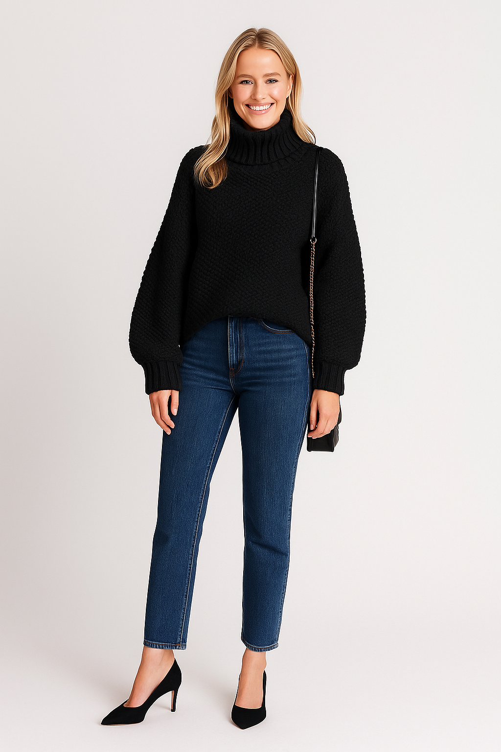 Pull Femme Tricot Élégant Manches Longues - PanierRoyale