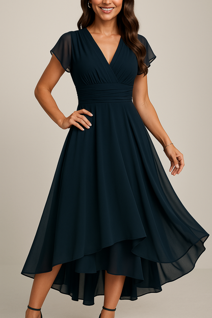 Silhuetta™ – Robe Femme Élégante Longue en Noir Polyvalente et Moderne-1