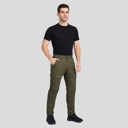 Pantalon de travail élégant élastiqué avec plusieurs poches