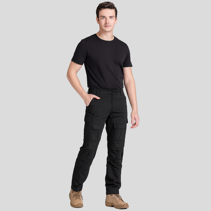 Pantalon de travail élégant élastiqué avec plusieurs poches