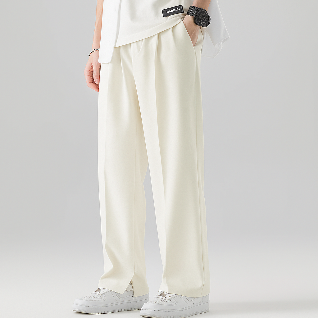 Pantalon Homme Lin Été Élastique et Léger