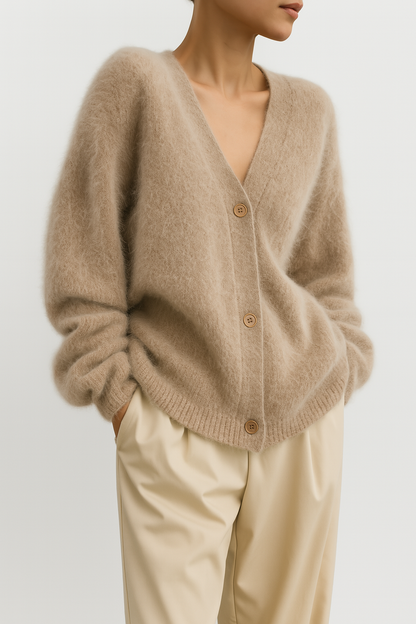 Cardigan Femme Cachemire Doux et Chaud Hiver