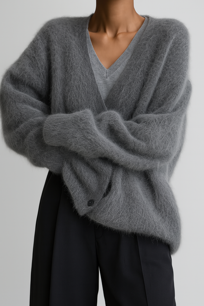 Cardigan Femme Cachemire Doux et Chaud Hiver