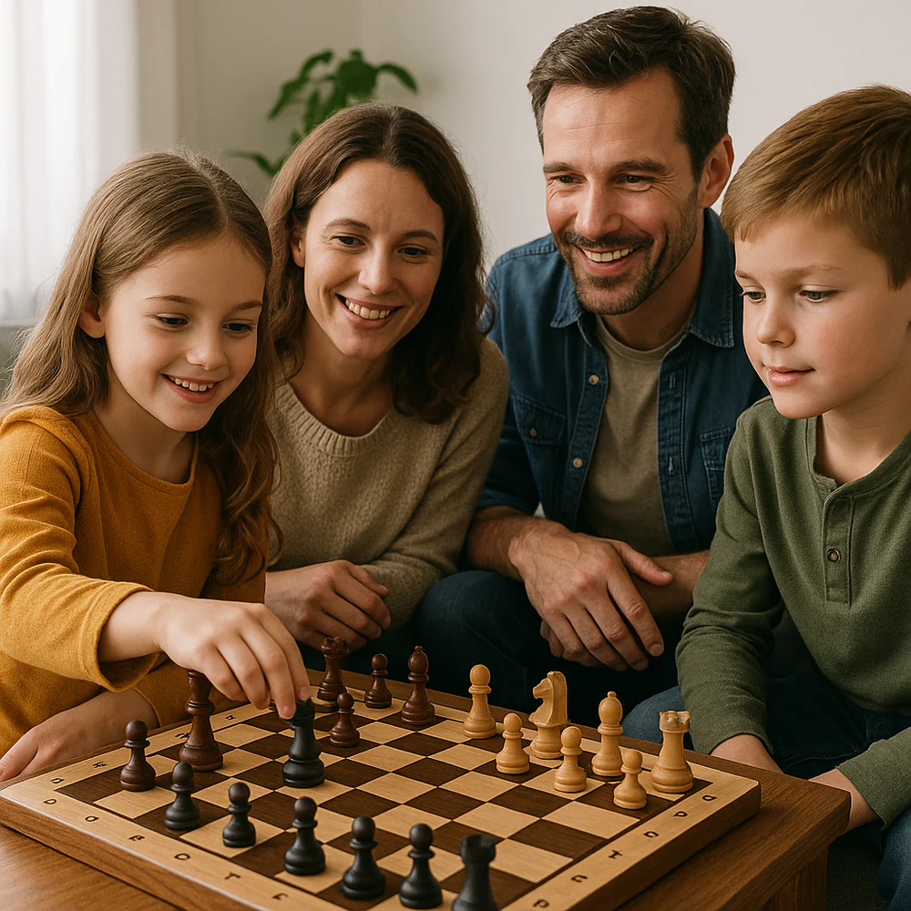 Jeu d'Échecs Bois Massif Design Élégant - PanierRoyale