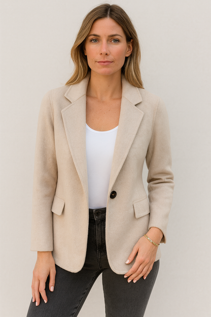 Manteau Femme Long en Laine Douce et Chaud pour Hiver