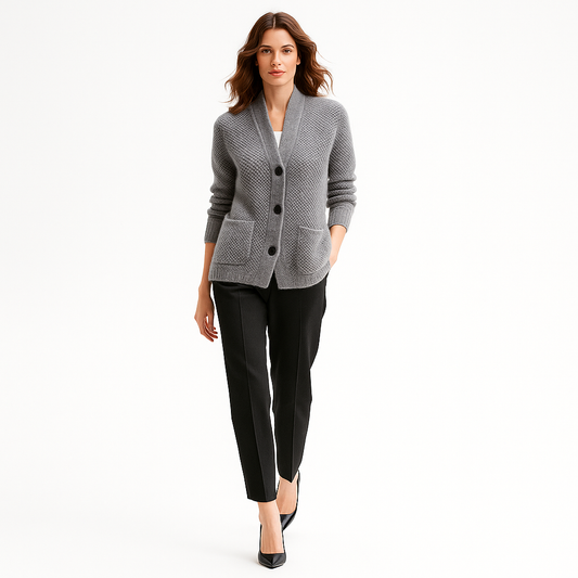 Cardigan femme chaud et doux en molleton épais - PanierRoyale