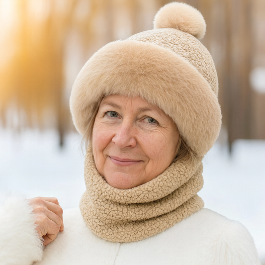 Bonnet et Écharpe Polaire Doux et Chaud Unisexe - PanierRoyale
