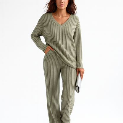 Ensemble femme décontracté molletonné doux