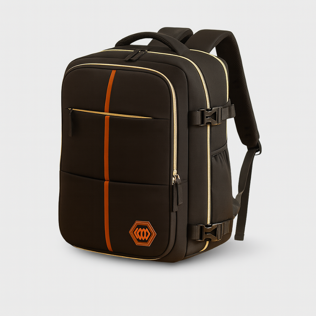Sac à Dos Grand Volume avec Sangle Réglable et Fermeture Éclair Rapide