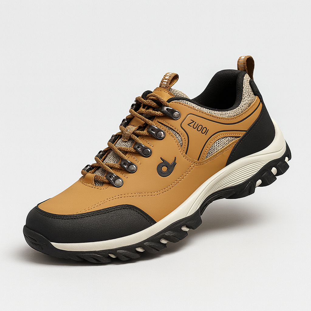 Bottes de Randonnée Homme Cuir Brun Robustes - PanierRoyale
